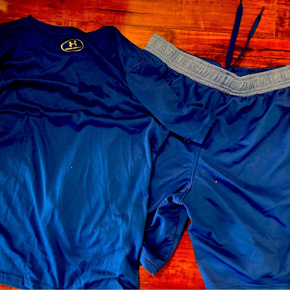 Under Armour Blue Athletic Set